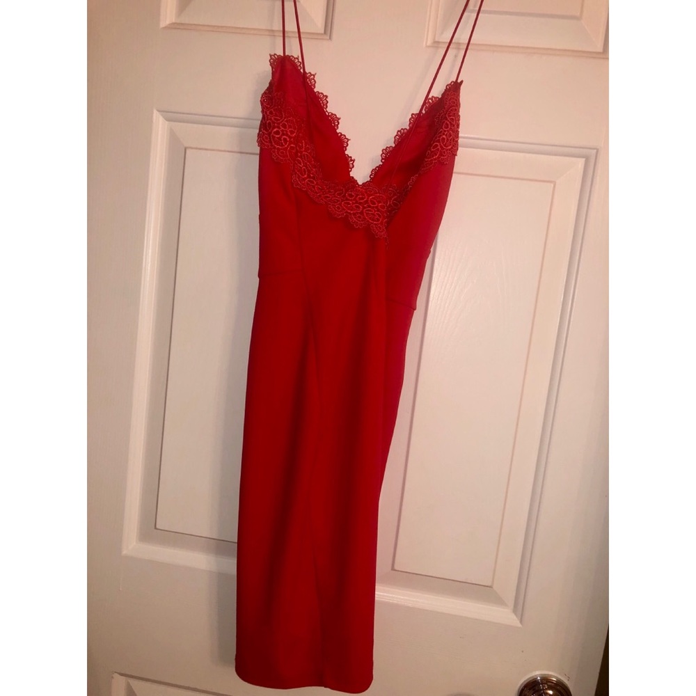 Red Mini Dress - Picture 2 of 3